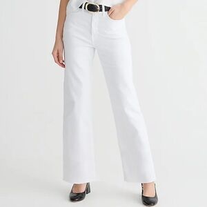 Jcrew Slim Wide Leg Jean White New With Tags Size 26